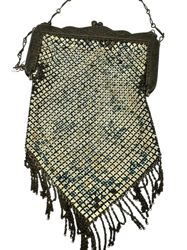 1920s Mandalian Metal Mesh Purse - As Is