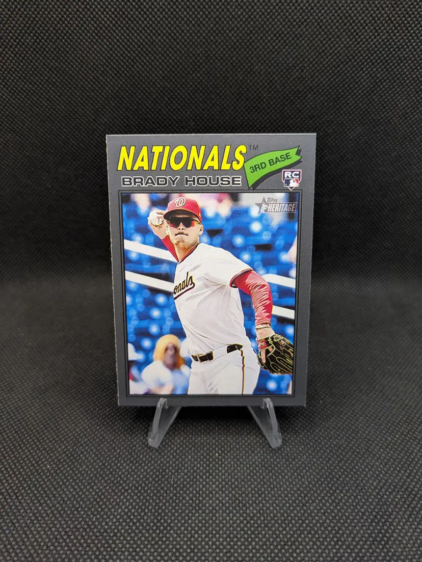 2026 Topps Heritage Brady House Rookie (RC) Dark Grey Border #153 - Washington Nationals