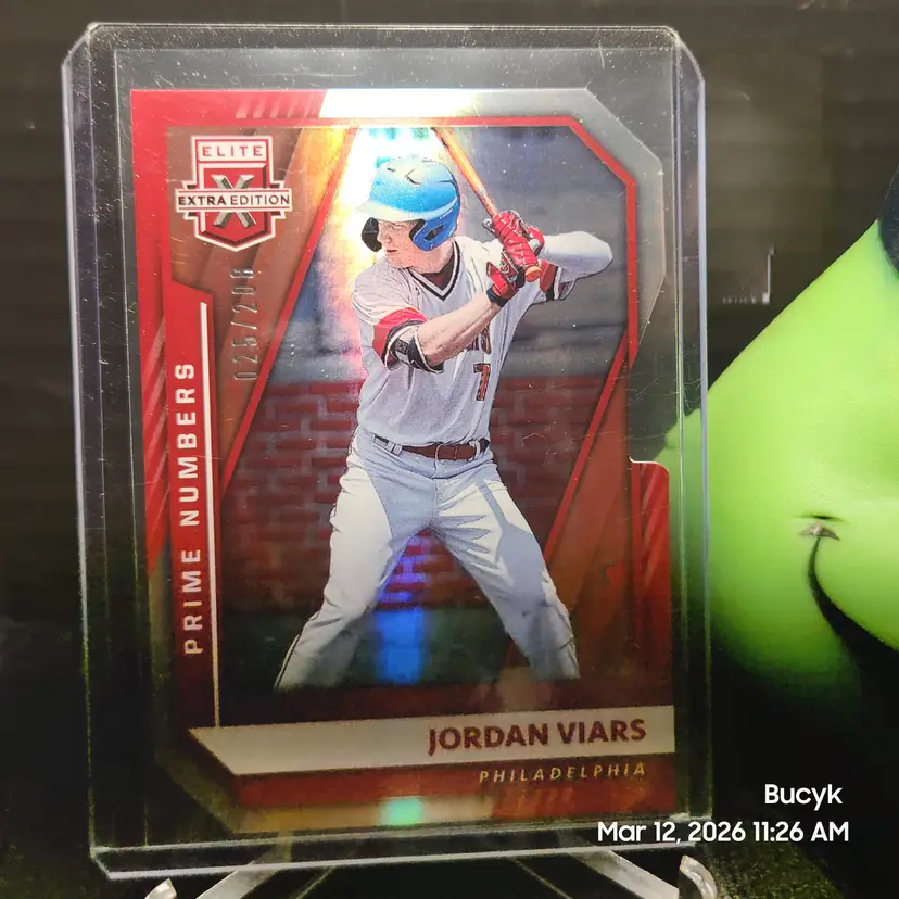 2021 Panini EEE Prime Numbers - Jordan Viars Philadelphia Phillies 25/208