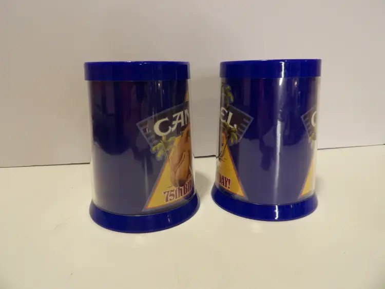 +* Vintage 1988 Camel Cigarettes 75th Anniversary Mug Lot of 2 Thermo Serv