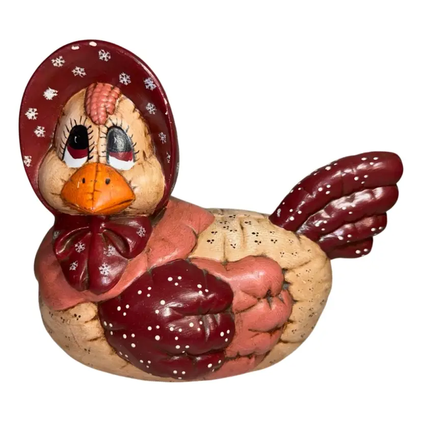 Duck Duckling Ceramic Hand Painted Cottage Core Grandma Core Decor Vintage