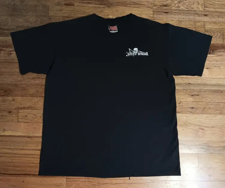 Vintage Dead Stroke McQ Pool Team t-shirt Darts Bar Pub Beer Heavyweight 1994