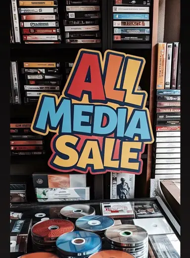 $1-$3Media Sale! Cassettes, VHS, CDs + Progressive Shipping