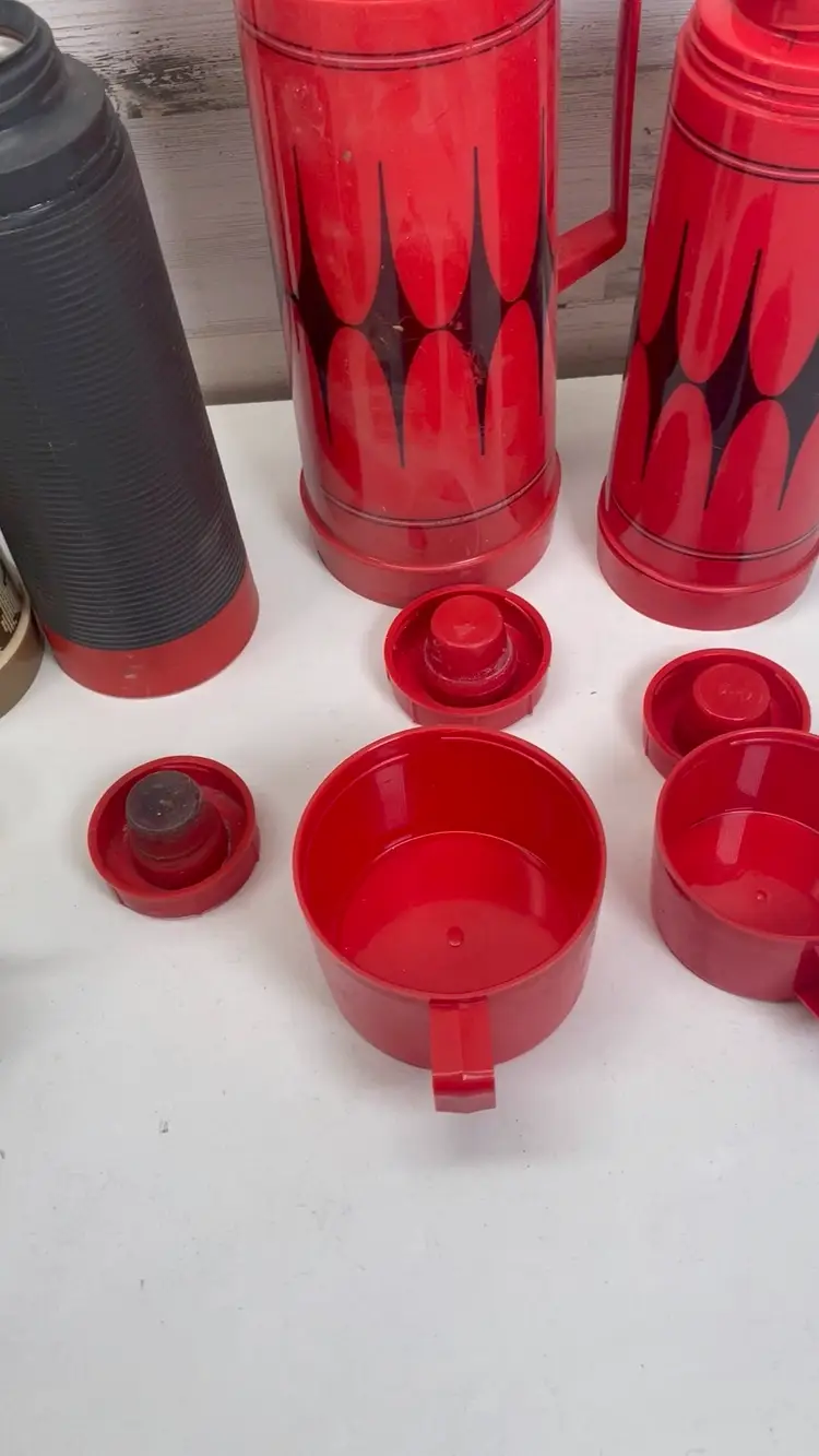 Lot of 5 Vintage Thermos