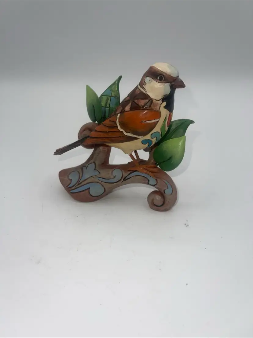 Jim Shore Heartwood Creek Sparrow Bird Figurine, 4.5" 4033815 2012
