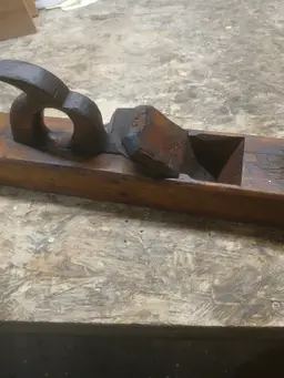 Antique wooden hand plane