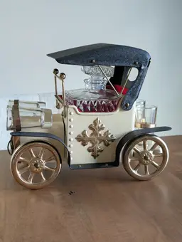Vintage Model T Automobile Liquor Decanter / Bar No Glasses