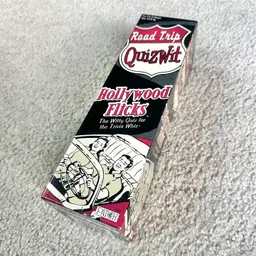 Road Trip Quizwit HOLLYWOOD FLICKS Trivia Game - 2005 Patch Products - Complete!