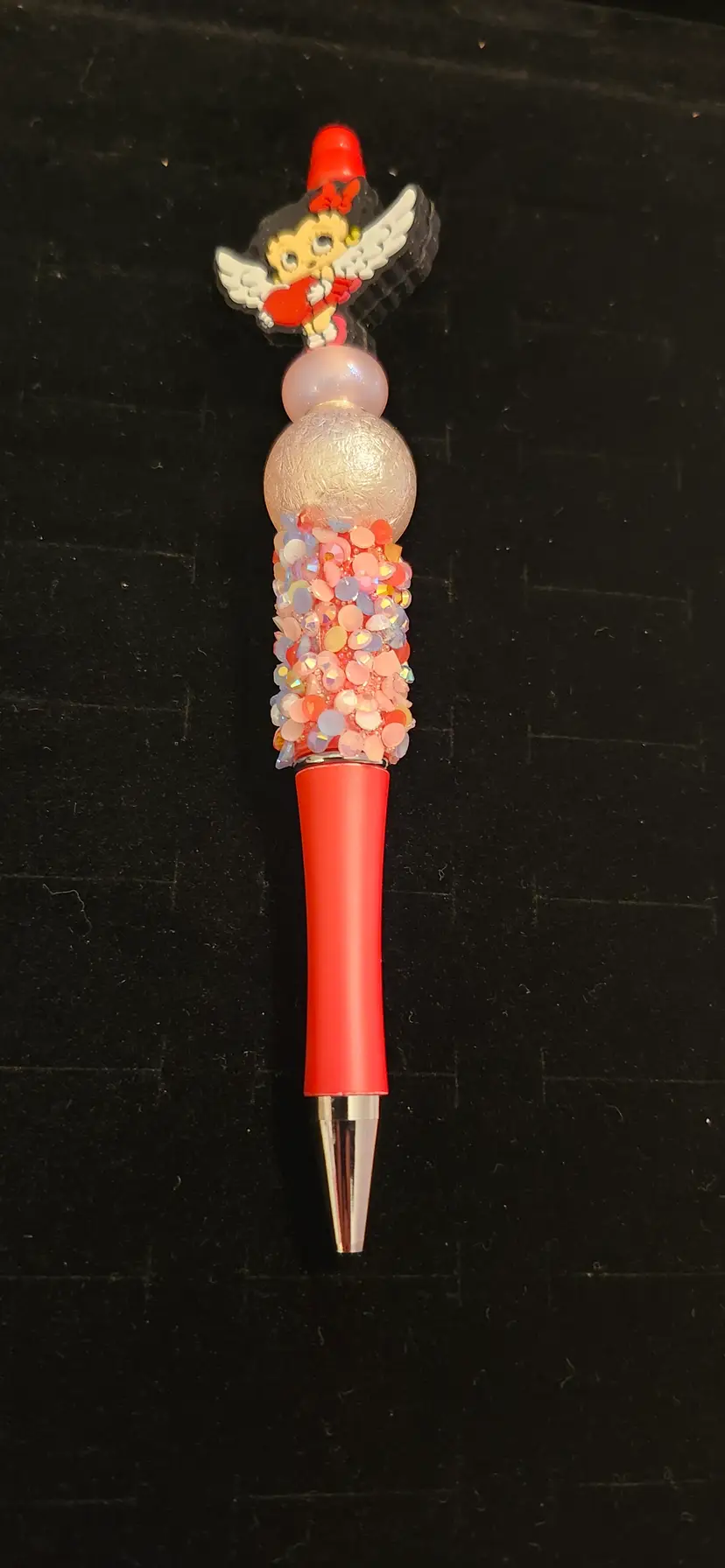 Handmade beaded  Betty Boop Pen.