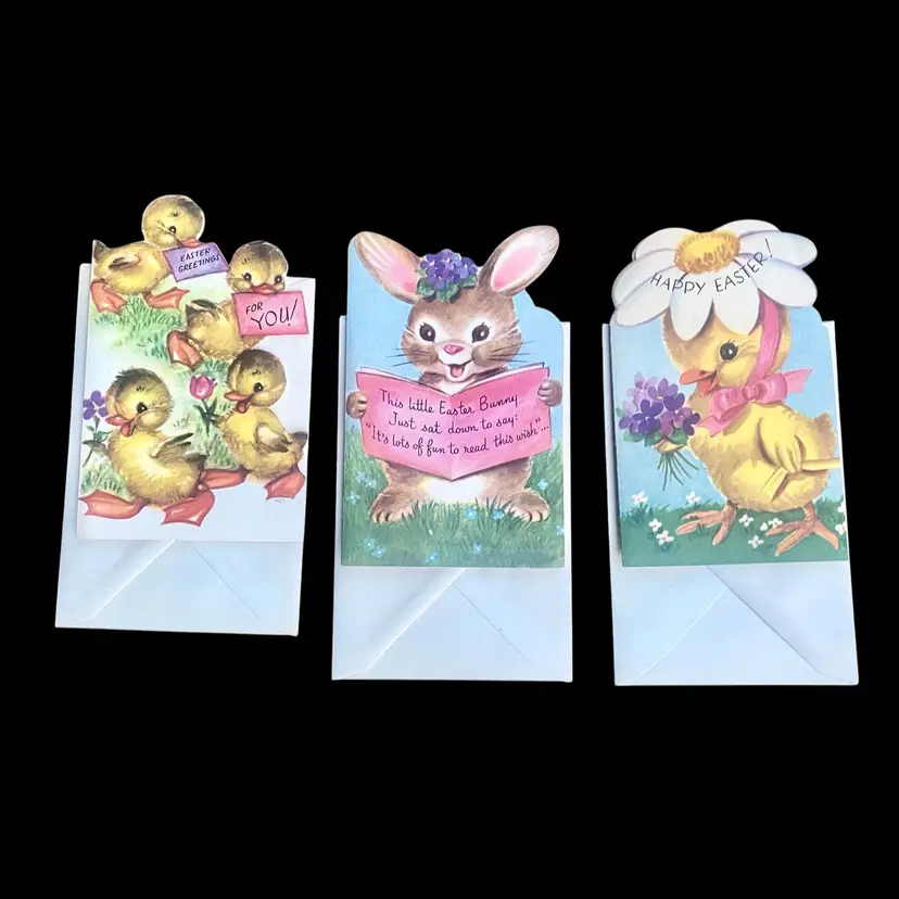 Vintage Easter Cards From 60’s