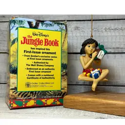 #17 1st Issue 1996 Grolier Disney The Jungle Book MOWGLI Christmas Ornament