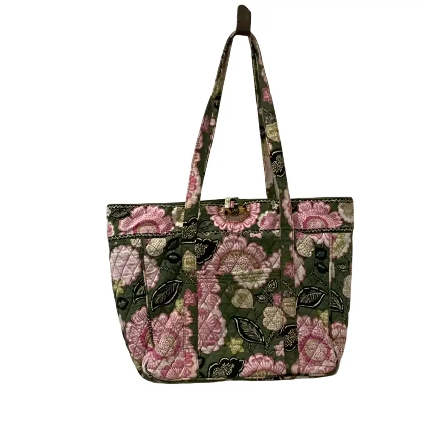 Vera Bradley Olivia Pink Floral Print Tote Bag - Retired Floral Pattern