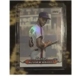 2024 Stadium Club Chrome Darryl Strawberry “White Pearl” Refractor #d 3/30 Mets