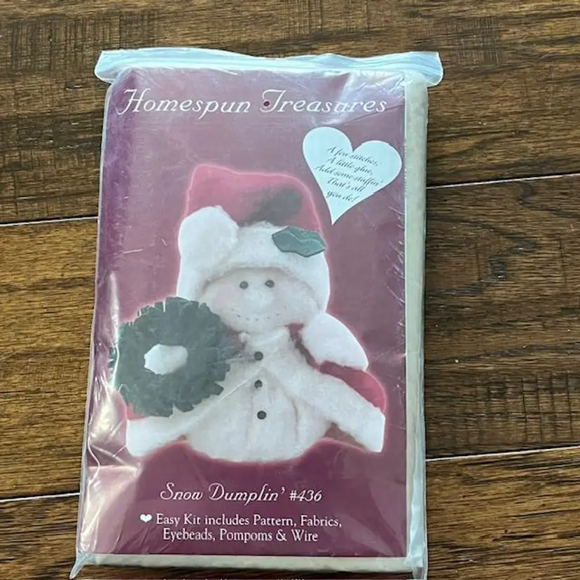 Homespun Treasures "Little" Snow Dumplin Kit 1999 - 60 Minute Project Kit