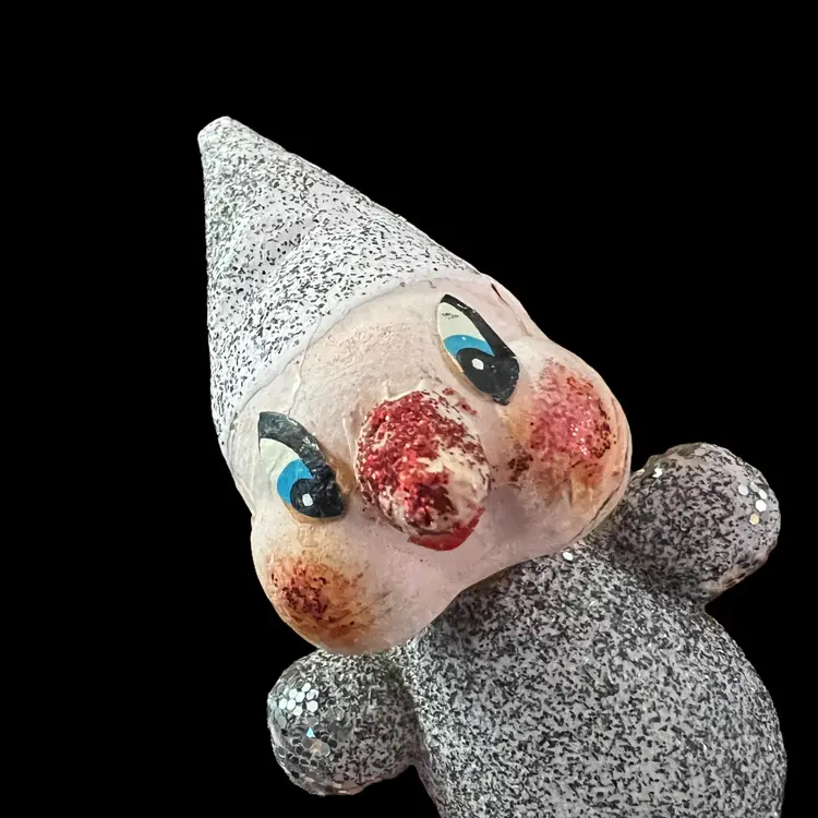 Putz Glitter Elf Gnome Pixie Dwarf Figure Christmas Decoration