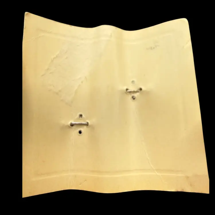 New On Original Old Cardstock vintage Albert Weiss flower-shaped crystal stud earrings