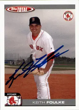 Keith Foulke Signed Boston Red Sox 2004 Topps Total #617