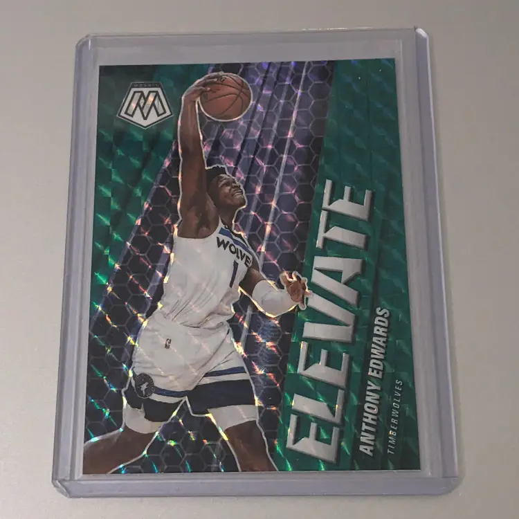 Anthony Edwards 2020 Panini Mosaic Elevate - Green Rookie Card #12