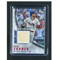 2025 Topps #MLM2-TT MEM Trea Turner Major League Material Relics (Series Two) Philadelphia Phillies