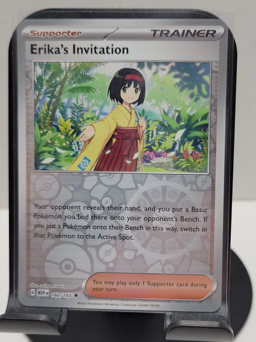 Pokemon TCG Erika's Invitation 160/165 Scarlet & Violet 151 Reverse Holo