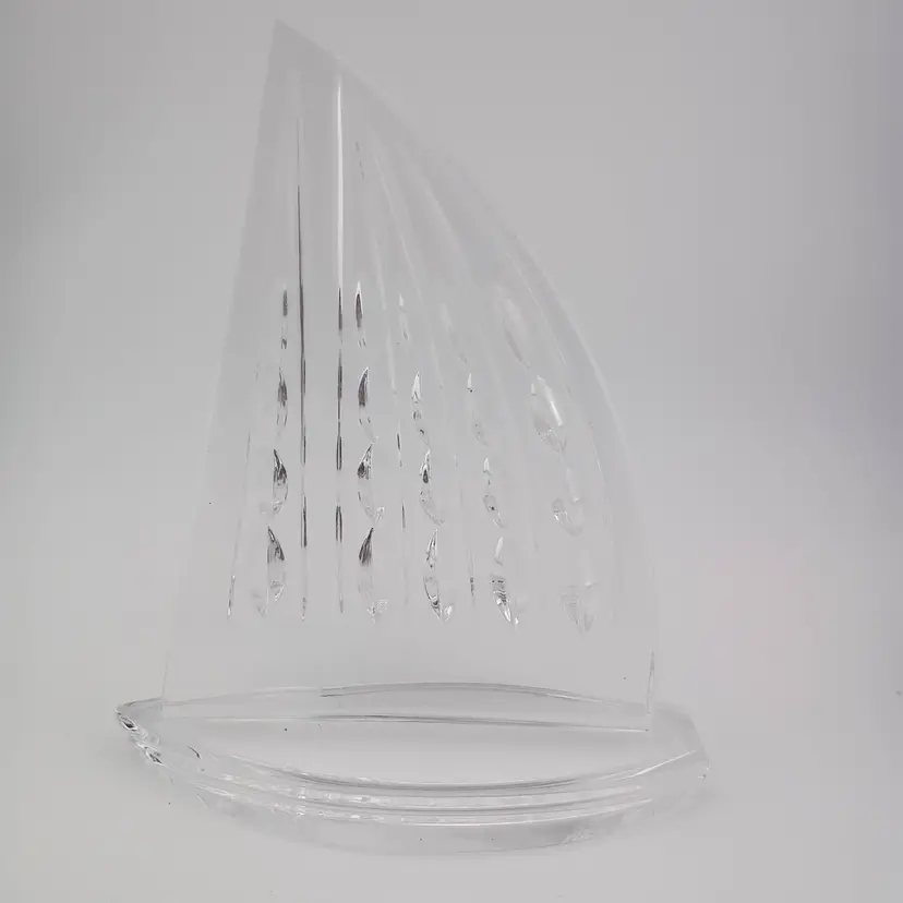 Waterford crystal sailboat paperweight, signed!