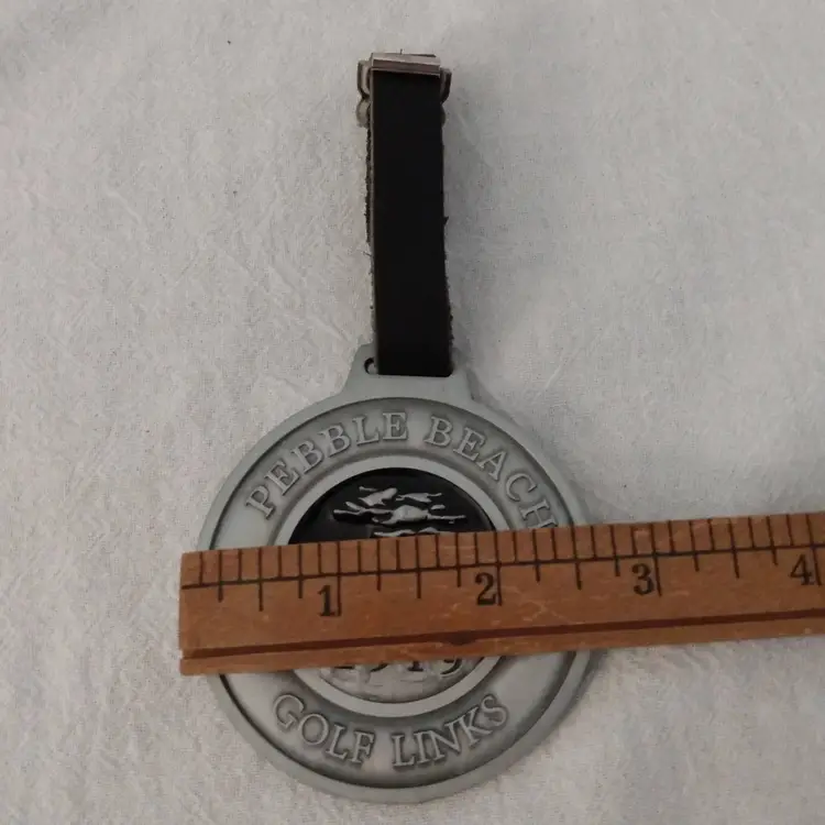 Pebble Beach Golf Links Golf Bag Tag Medallion 2.75"D
