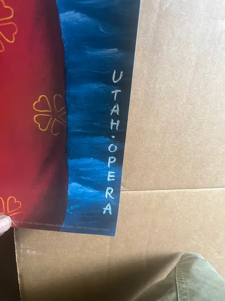 🎭 Puccini Madama Butterfly Vintage Opera Poster