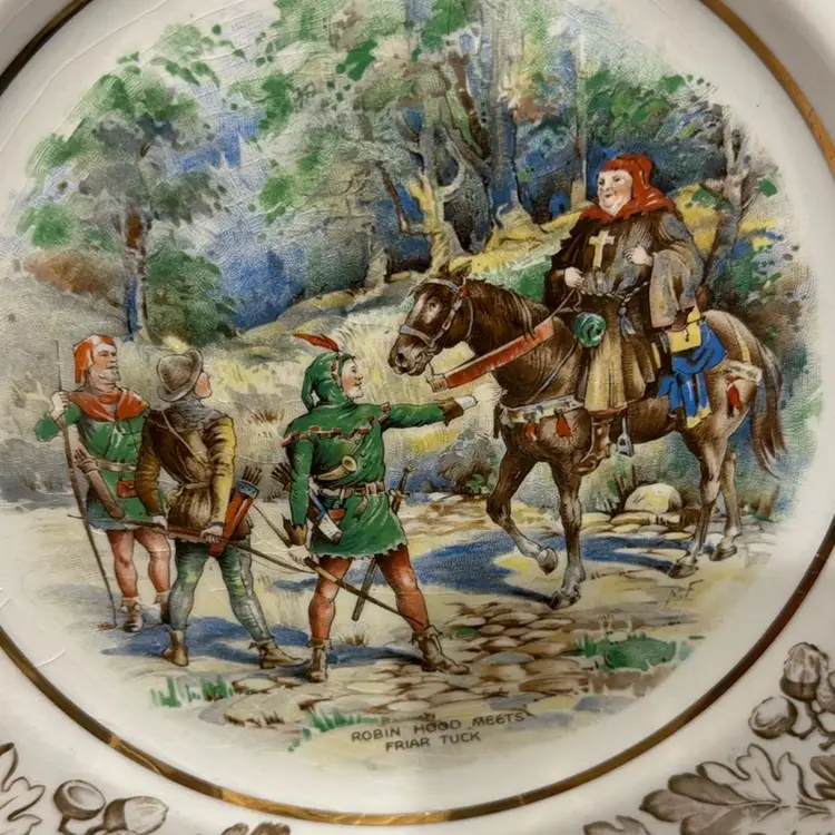 1940s John Maddock & Sons Robbin Hood Plate