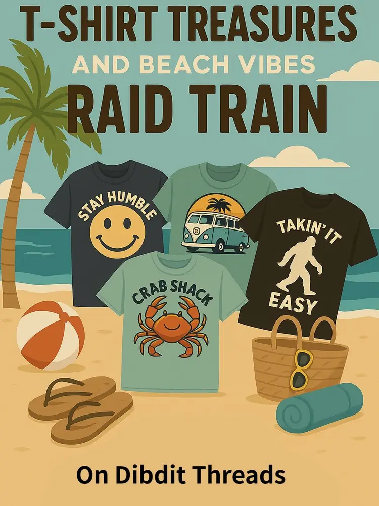 T-shirt Treasures And Beach Vibes Raid Train Join Train If You Can