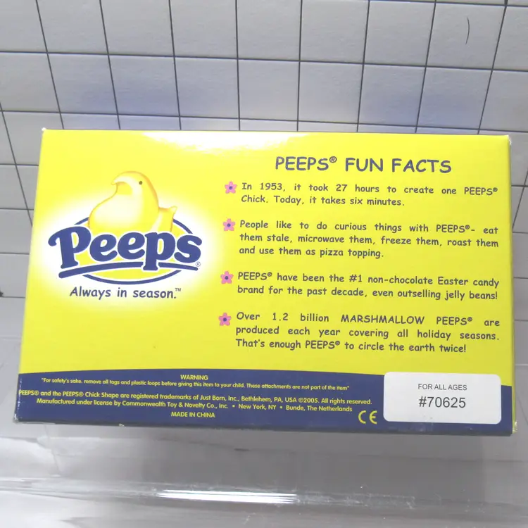 4 VTG Stuffed Chick PEEPS in Package