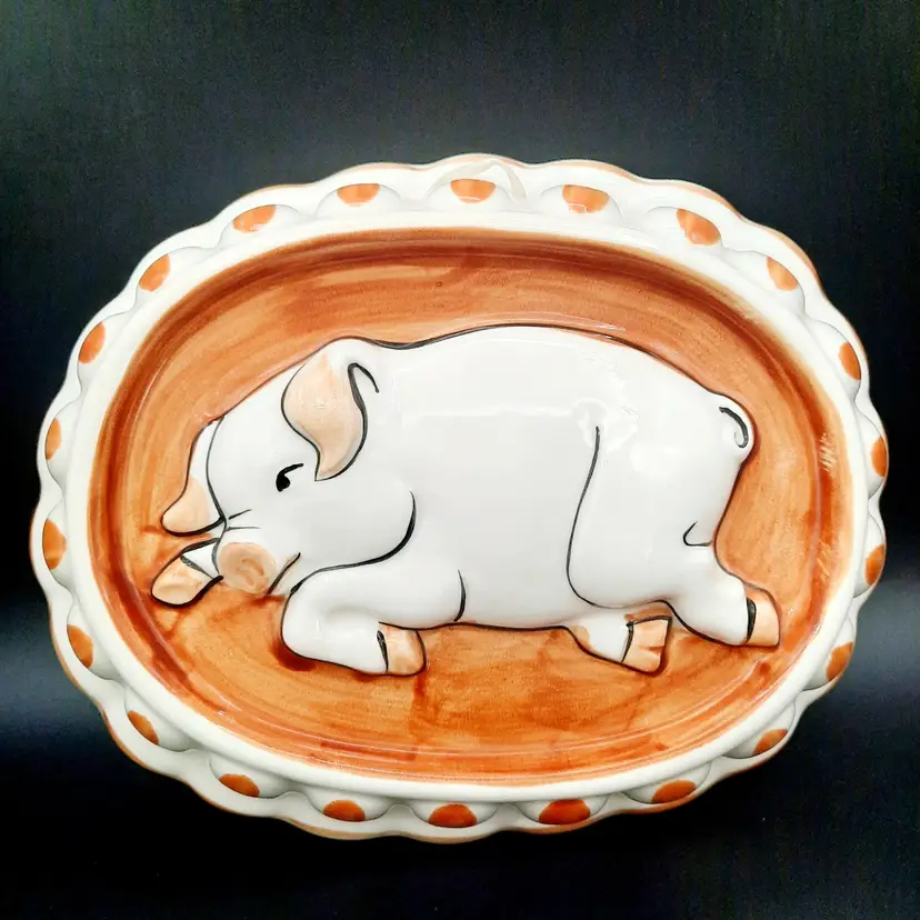 Vintage Sigma Tastesetter Ceramic Pig Mold Wall Hanging Decor