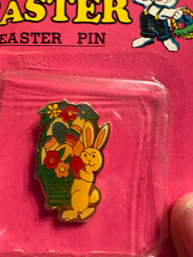 NOS Enameled Easter Pin