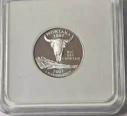 2007-S Montana Silver 1st Day of Issue Ultra Cameo