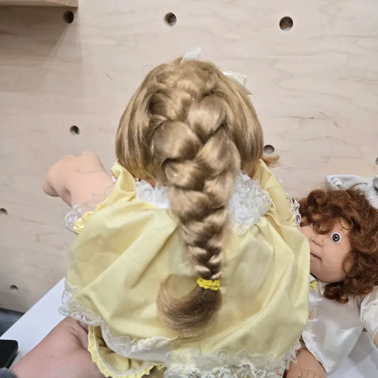 2 Vintage Cabbage Patch Kid Dolls Cornsilk Hair