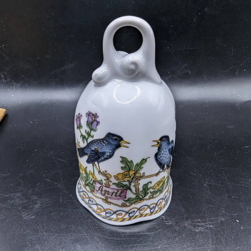 Vintage Hutschenreuther Porcelain Bell "April"