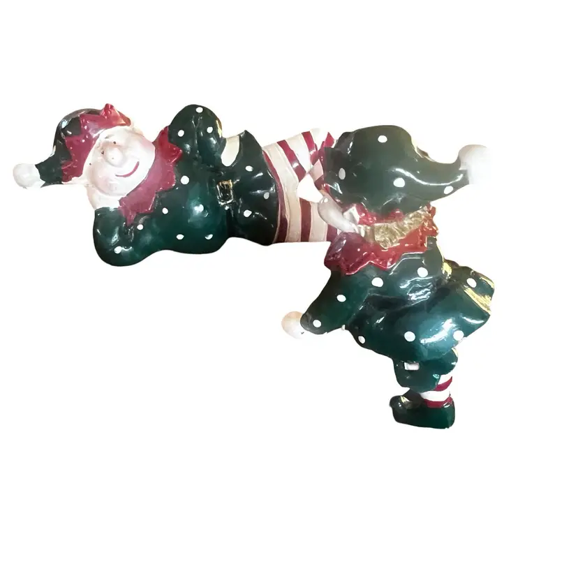 Vintage Resin Pixie Elf Shelf Sitters Christmas Decor