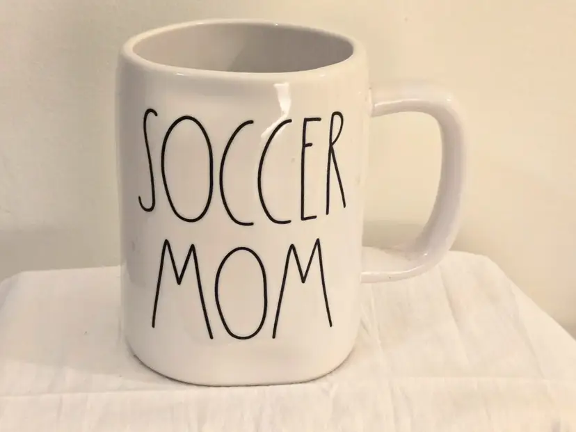 Rae Dunn SOCCER MOM Ceramic Coffee Mug - Collectors Mug