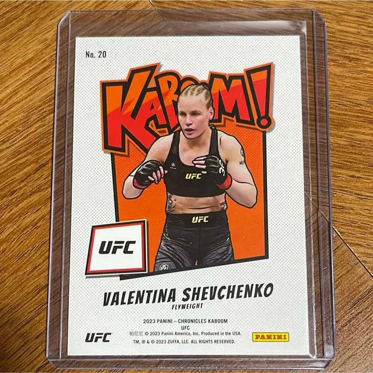 2023 Chronicles UFC Valentina Shevchenko Kaboom! Case Hit