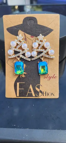 Northern Lights Christmas Tree Earrings