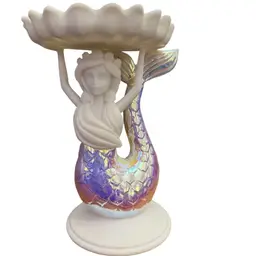 Bath & Body Works Iridescent Mermaid Pedestal 3-Wick Candle Holder #2