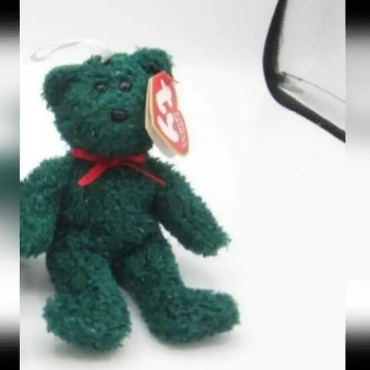Holiday Teddy TY Teenie Beanie Baby Bear Ornament
