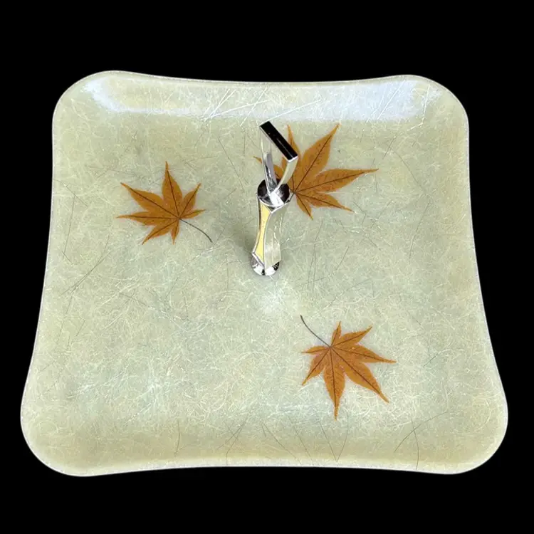 Atomic Mid Century 11 Inch single Tier Server Tray Vintage 1960’s Retro