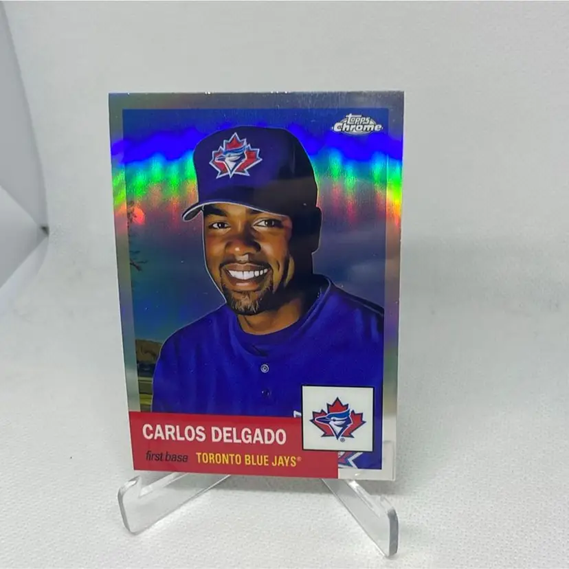 2022 topps chrome platinum refractor carlos delgado Toronto Blue Jays 