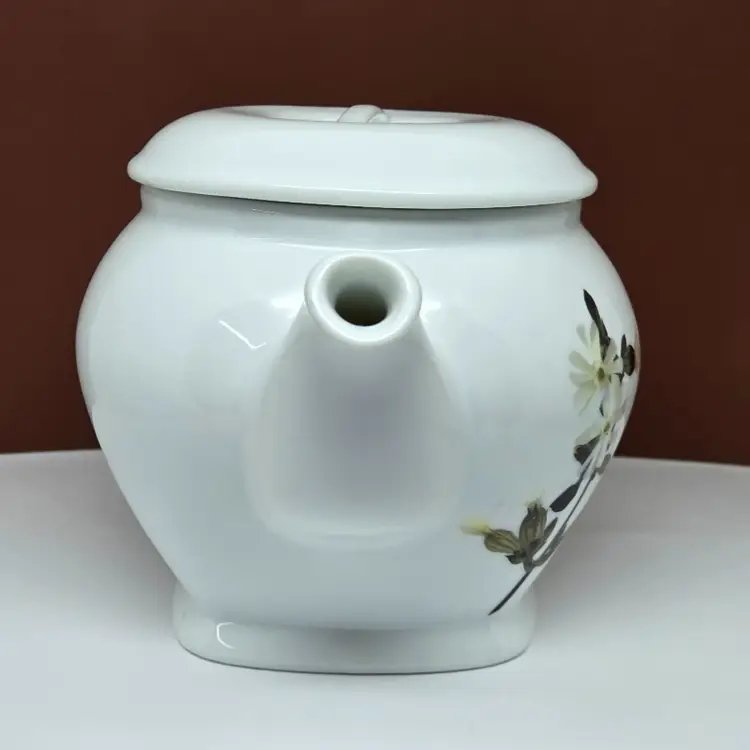 John Hinde Wild Irish Flowers Fine Porcelain Teapot, White