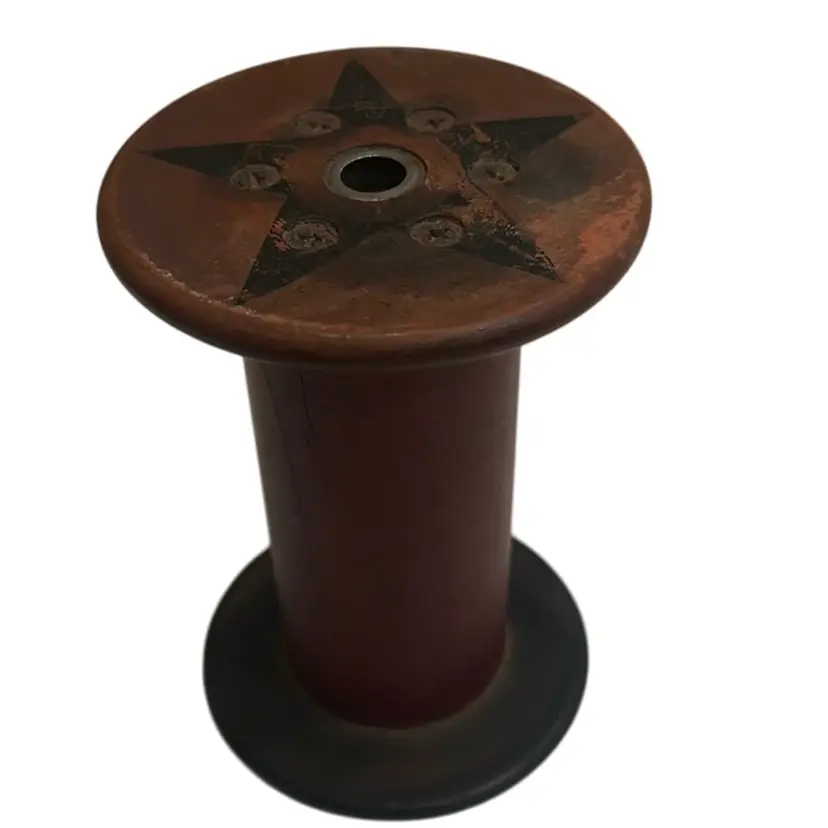 Antique Bobbin Spool Textile Wood