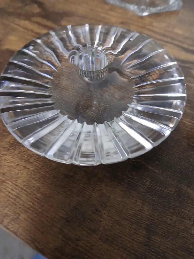 Vintage Crystal Candle Holder