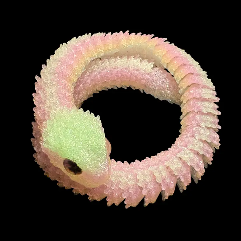 3-D Printed Glow-In-The-Dark Snake