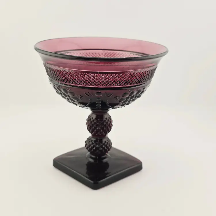 Vintage Imperial Amethyst Purple Champagne Glass 4 3/8 as is