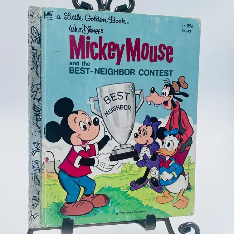 Vintage Mickey Mouse Little Golden Book Set of 3 - 1970s-1980s Disney Collectible Lot