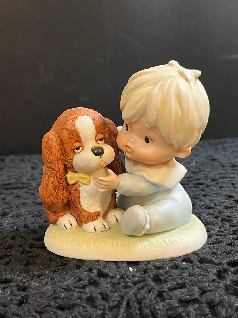 Homeco-Baby Boy with Beagle figurine